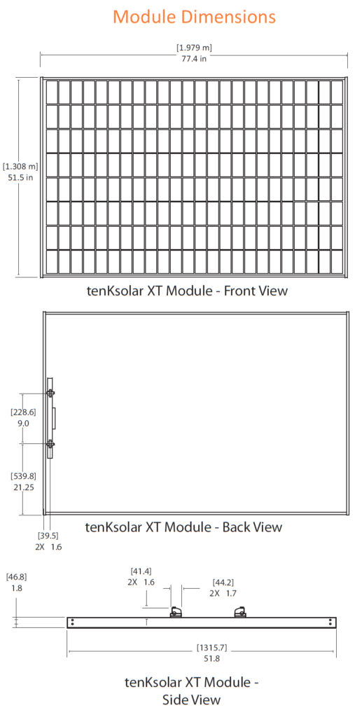 PV Module Dimensions